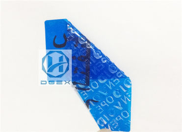 Water Based Sensitive Adhesive Tamper Evident Label Material , Silver Partial Security Printing Paper Material